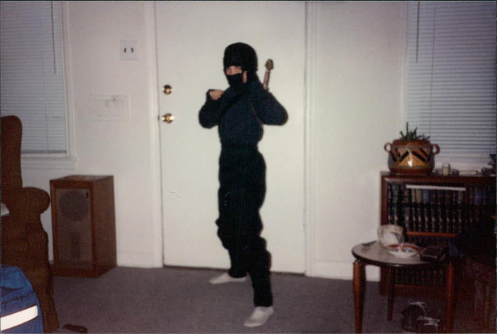 Kelsey as ninja